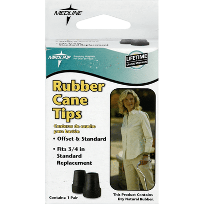 Medline Rubber Cane Tips