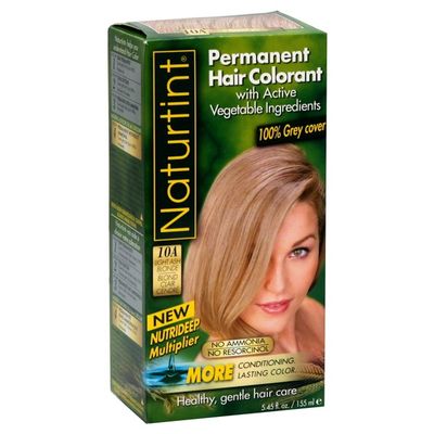 Naturtint Permanent Hair Colorant, with Active Vegetable Ingredients, 10A, Light Ash Blonde