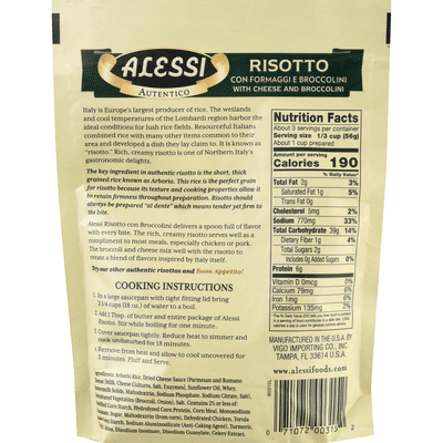 Alessi Risotto, With Cheese And Broccolini, Premium