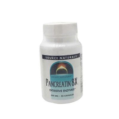 Source Naturals Pancreatin 8X 500 mg Capsules