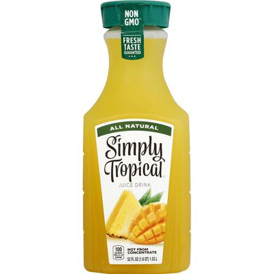 Simply Tropical Fruit Juice, All Natural Non-Gmo
