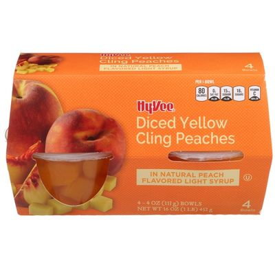 Hy-Vee Diced Yellow Cling Peaches