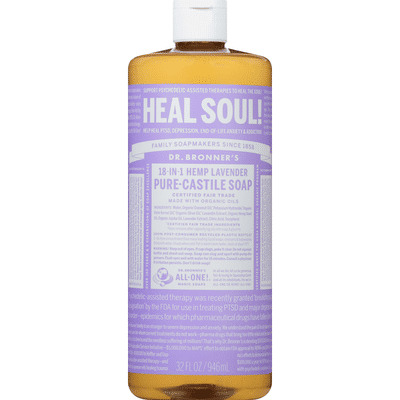 Dr. Bronner's 18-in-1 Hemp Pure-Castile Soap Lavender