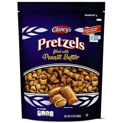 Clancy's Pretzels Filled With Peanut Butter