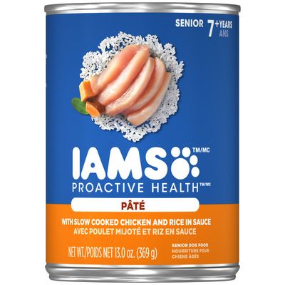 IAMS Senior Wet Dog Food Paté with Slow Cooked Chicken & Rice