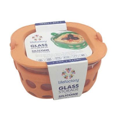 Lifefactory Orange Colored Food Container