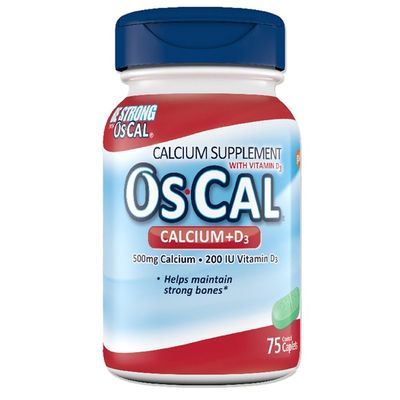 Os-Cal Calcium Vitamin D Combination Mineral Supplement (75 Ct) - Instacart