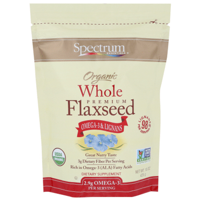 Spectrum Organic Whole Premium Flaxseed Dietary Supplement
