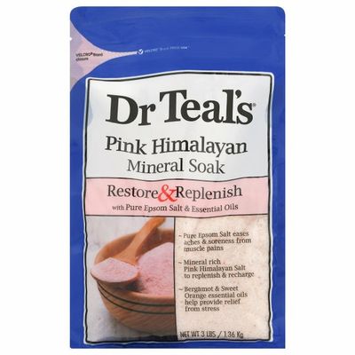 Dr. Teal's Mineral Soak, Pink Himalayan, Restore & Replenish