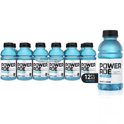 Powerade Sugar Mixed Berry, Ion4 Electrolyte Enhanced Fruit Flavored Sugar Calorie Sports Drink W/ Vitamins B3, B6, And B12, Sodium, Calcium, Potassium, Magnesium