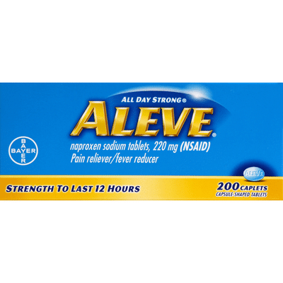 Aleve Pain Reliever/Fever Reducer, 220 mg, Caplets