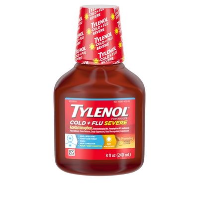 Tylenol Cold + Flu Severe Daytime Liquid, Warming Honey Lemon
