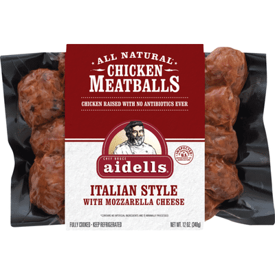 Aidells Chicken Meatballs Italian Style With Mozzarella Cheese