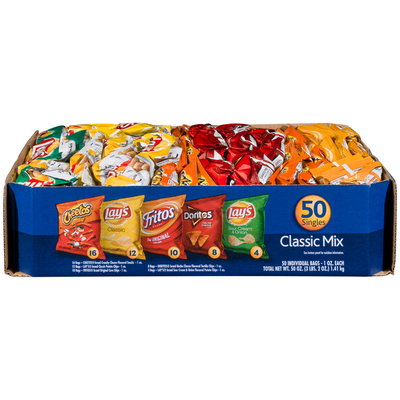 Frito Lay's Classic Mix Cheetos, Lay's, Fritos & Doritos Chips Variety Pack