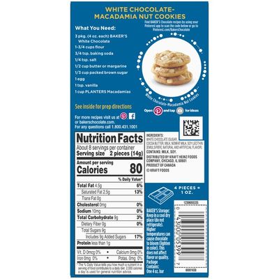 Baker'S White Chocolate Premium Baking Bar