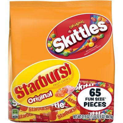 Skittles & Starburst Original Candy Fun Size Pieces