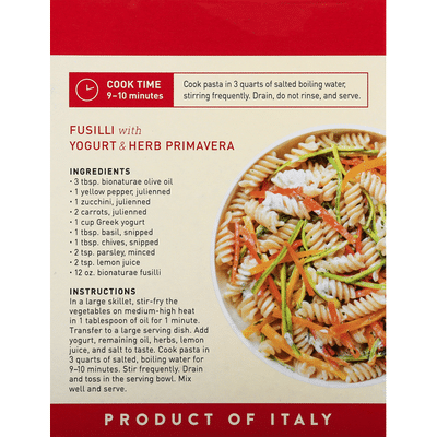 bionaturae Rice & Lentil Pasta, Gluten Free, Fusilli