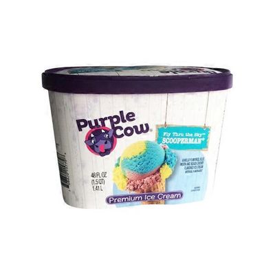 Purple Cow Vanilla Blue Moon And Black Cherry Flavored Ice Cream 1 5 Qt Instacart