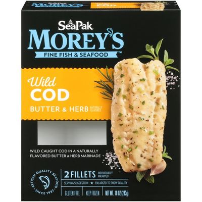 SeaPak Butter & Herb Wild Cod Fillets