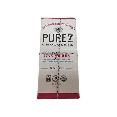 Pure7 72% Cacao Raspberry Chocolate Bar