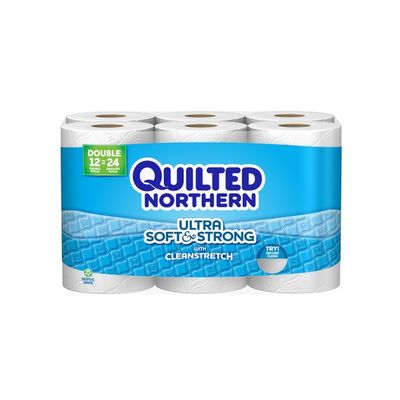 Quilted Northern Ultra Soft & Strong® Toilet Paper, 12 Double Brick, Bath Tissue