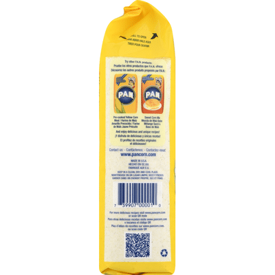 PAN Corn Meal, White, Pre-Cooked