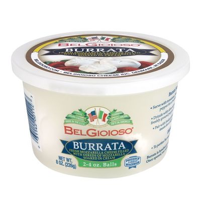 BelGioioso Fresh Mozzarella Cheese Burrata, Cup 2-4oz Balls