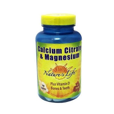 Nature's Life Calcium Citrate & Magnesium Plus Vitamin D Bones & Teeth Dietary Supplement