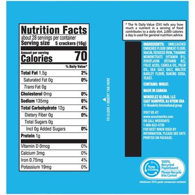 Premium Saltine Crackers, Original