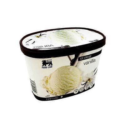 Food Lion Ice Cream Vanilla
