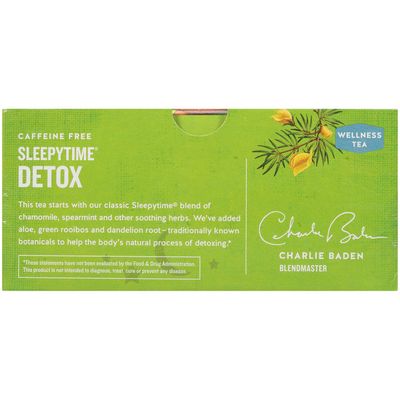 Celestial Seasonings Sleepytime Detox Caffeine Free Herbal Supplement Tea Bags