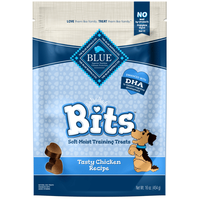 Blue Buffalo BLUE Bits Natural Soft-Moist Training Dog Treats, Chicken Recipe