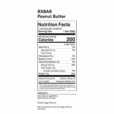 RXBAR Peanut Butter