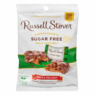 Russell Stover Chocolate Candy, Sugar Free, Peanut Delight