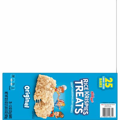 Kellogg's Rice Krispies Treats Large Marshmallow Snack Bars, Kids Snacks, School Lunch, Original