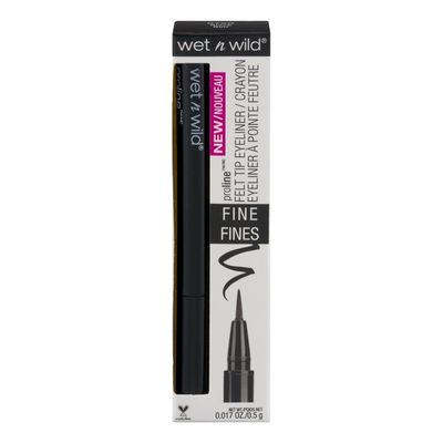 wet n wild ProLine Felt Tip Eyeliner Fine 875B Black