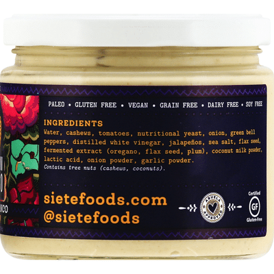 Siete Cashew Queso, Dairy Free, Spicy Blanco