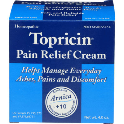 Topricin Homeopathic Pain Relief Cream (4 oz) - Instacart