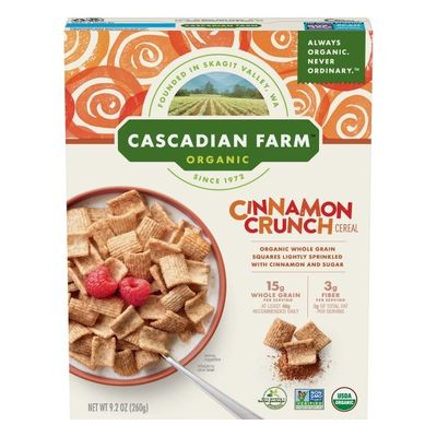 Cascadian Farm Cereal, Organic, Cinnamon Crunch
