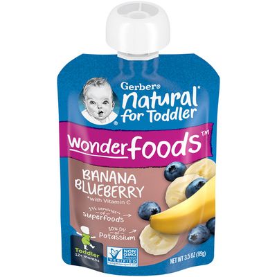 Gerber Natural for Toddler Banana Blueberry Baby Food
