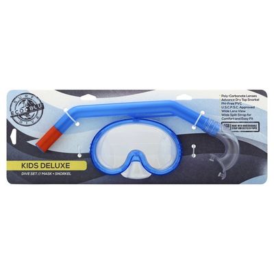 Eco Blu Drive Set, Mask + Snorkel, Kids Deluxe