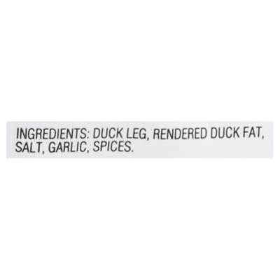 D'Artagnan Duck Leg, Confit