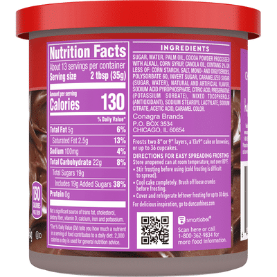 Duncan Hines Creamy Home-Style Frosting Classic Chocolate
