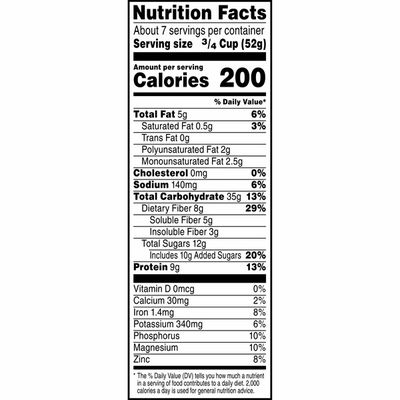 Kashi GO Breakfast Cereal, Vegetarian Protein, Fiber Cereal, Honey Almond Flax Crunch