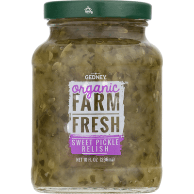 Farm Fresh Pickle Relish, Organic, Sweet, Jar