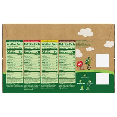 GoGo Squeez Organic Applesauce, Variety Apple Strawberry Cinnamon/Banana