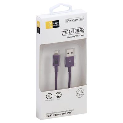 Case Logic Lightning USB Cable, 3.5 Feet