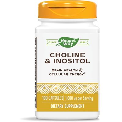 Nature's Way Choline & Inositol Enhanced Absorption Capsules Certified Potency
