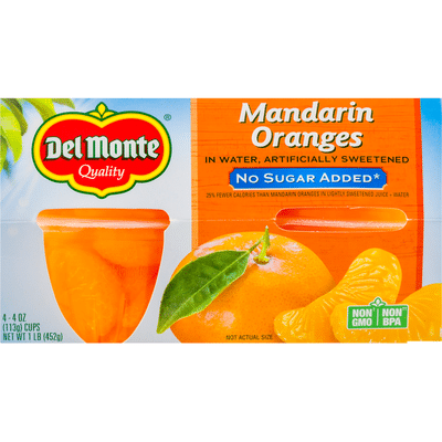 Del Monte Mandarin Oranges in Water, No Sugar Added