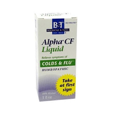 Boericke & Tafel Alpha CF Liquid Homeopathic Remedy for Colds & Flu